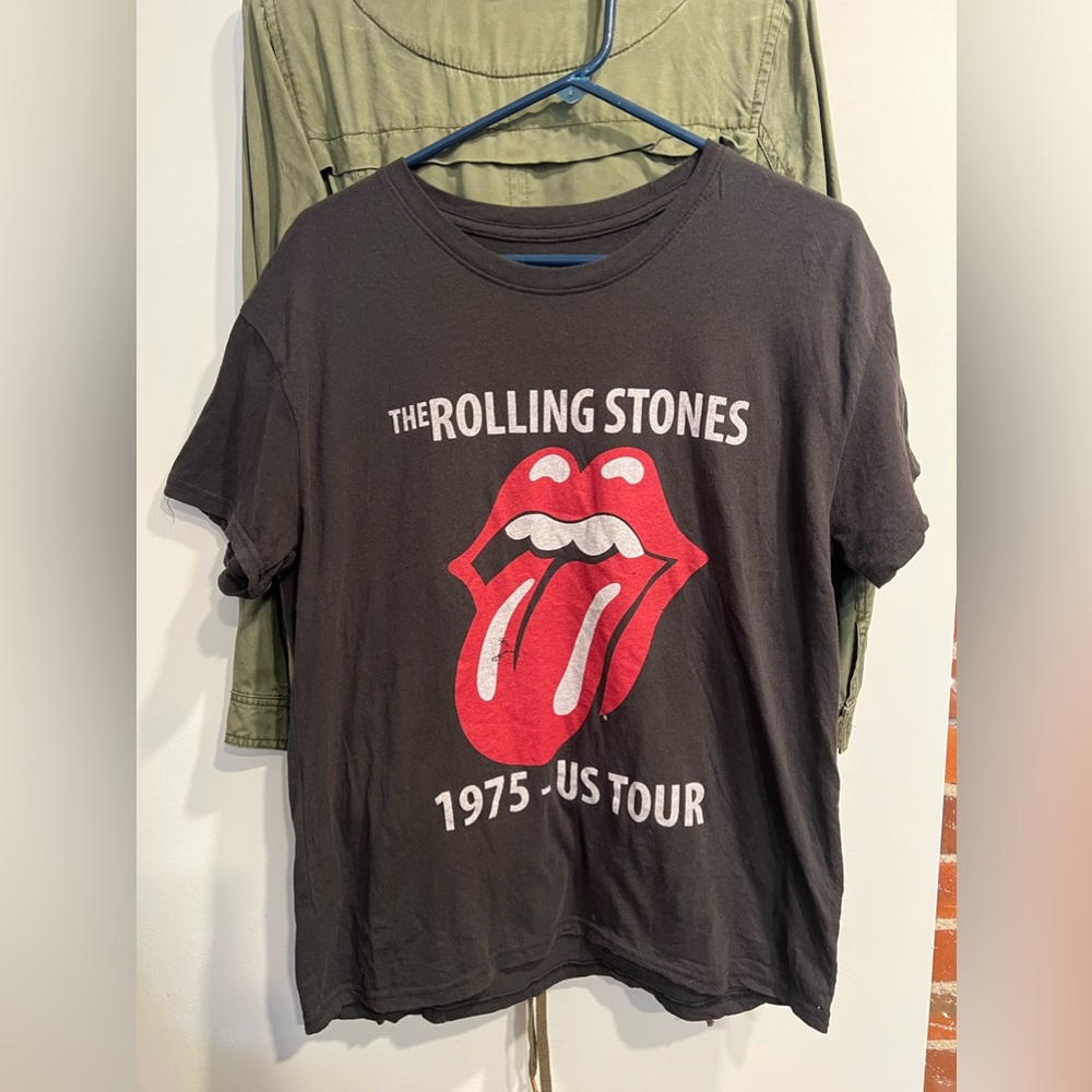 Rolling Stones Oversized Tshirt XS, super soft & comfy. Black, vintage inspired
